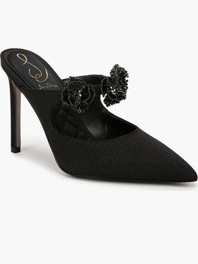 🍒2/$90🍒 SAM EDELMAN NWT Amelie Pointed-toe Mule, Beaded Floral Accent